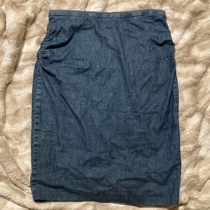 Weekend Pretty Denim Max Mara vintage pencil skirt